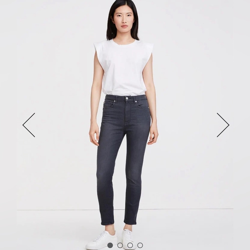 7 for all mankind b(air) high-waisted skinny jeans